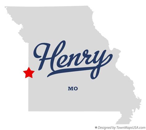 Map of Henry, MO, Missouri