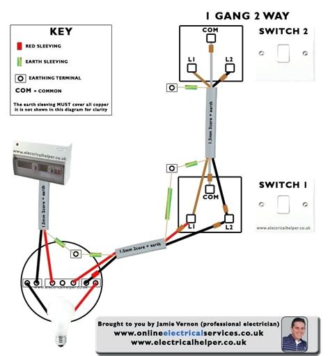 Two Gang Light Switch Wiring Diagram Uk