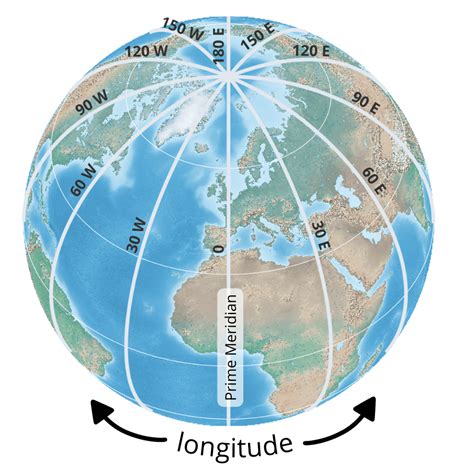 Longitude And Latitude Map With Degrees