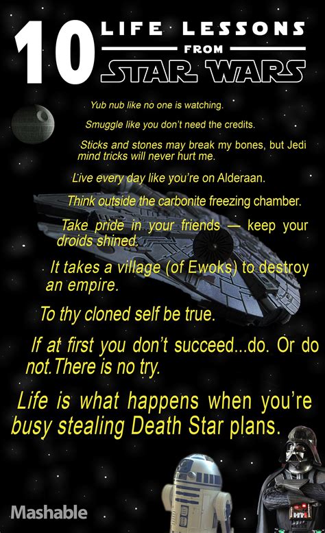 10 Life Lessons From Star Wars | Star wars quotes, Happy star wars day ...