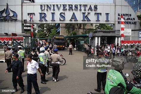 Trisakti University Occupied In Jakarta Photos and Premium High Res ...