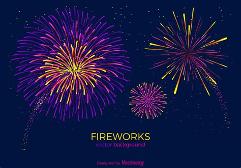 Fireworks Vector Background - Download Free Vector Art, Stock Graphics ...