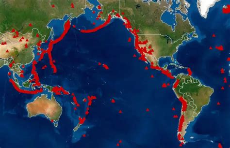 Ocean Volcanoes Map - Wayne Baisey