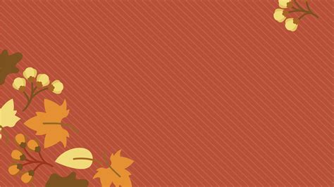 Fall Autumn Powerpoint Templates - Border & Frames, Flowers Backgrounds