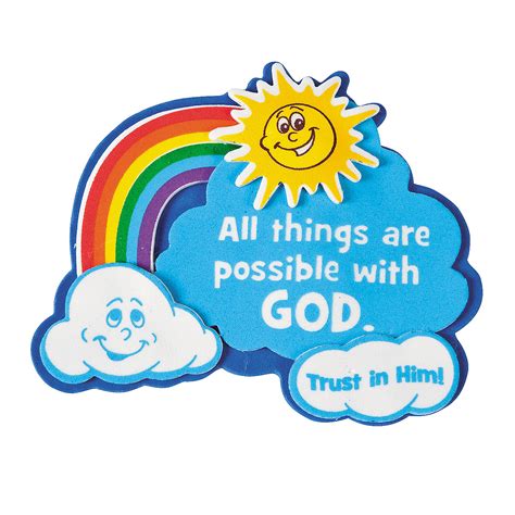 “All Things Are Possible with God” Magnet Craft Kit - Oriental Trading