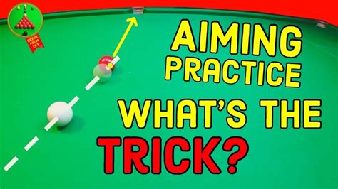 Snooker Aiming Practice Trick - YouTube