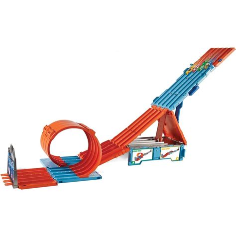 Track Wheels Hot Builder Race Track Crate Hot Wheels Kids Playset Stunt ...