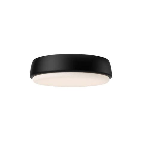 KUZCO LAVAL 9 IN MATTE BLACK FLUSH MOUNT FM503509MB - The Home Depot