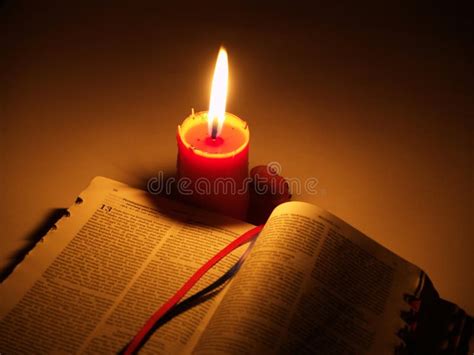 Holy Bible And Candle Stock Photos - Image: 17600093