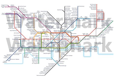 Tottenham Hotspur London Underground Map | Etsy