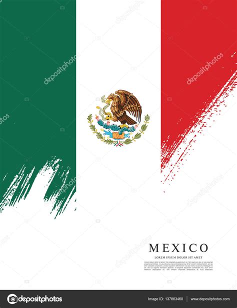 Mexican flag banner template — Stock Vector © Igor_Vkv #137863460