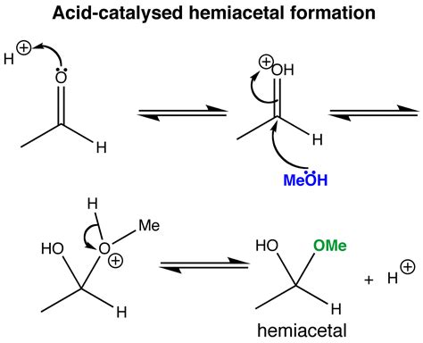 Hemiacetal formation