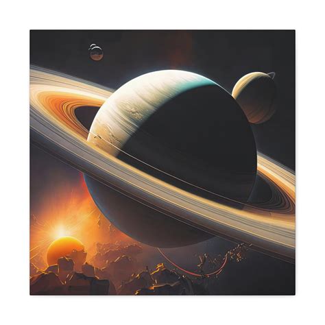 Saturn Saturn Wall Art, Space Wall Art, Modern Art, Canvas Print ...