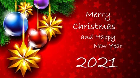 2560x1440 Happy New Year Merry Christmas 2021 Greeting 1440P Resolution ...