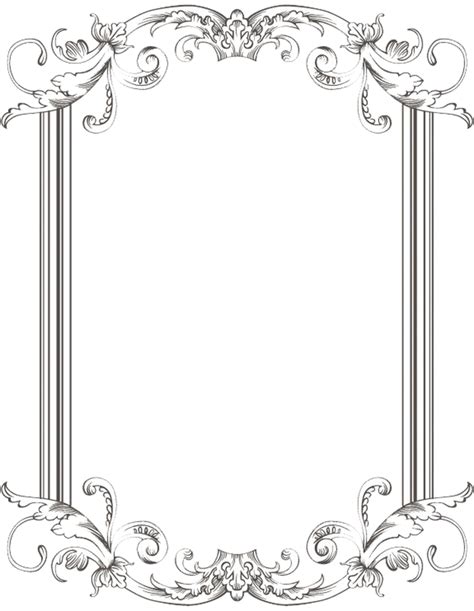 Vintage black frame png, Vintage black frame png Transparent FREE for ...