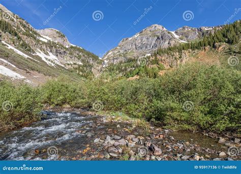 Colorado Mountain Landscape I Stock Photo - Image of mountains, stream ...