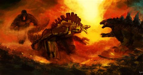 ArtStation - MonsterVerse: Kong vs. Mechagodzilla vs. Godzilla