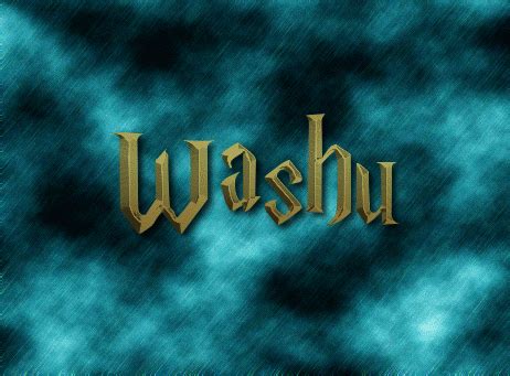 Washu Logo | Free Name Design Tool from Flaming Text