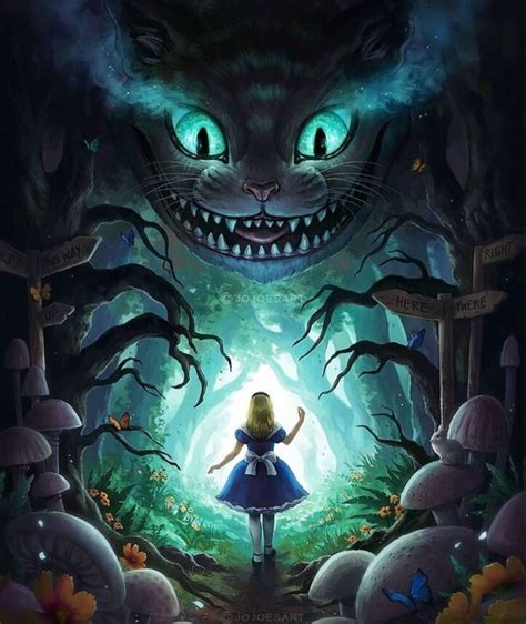 Gato y Alicia | Alice in wonderland artwork, Alice in wonderland ...