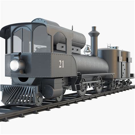 21 steam locomotive npc 3d 3ds