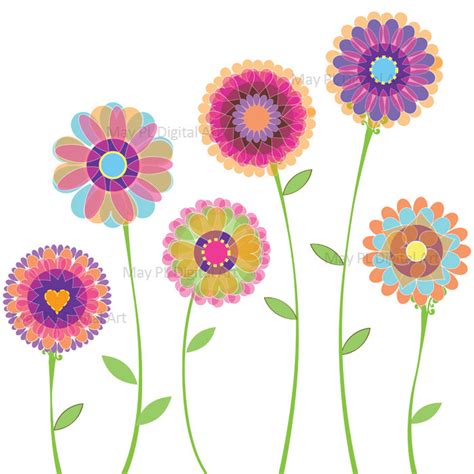 Floral flower clipart free clipart - Clipartix