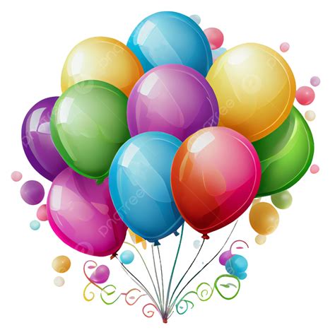 Birthday Balloons Clipart No Background