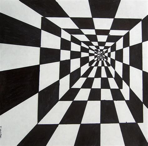 Art at OHS: Optical Illusions by my Drawing Class