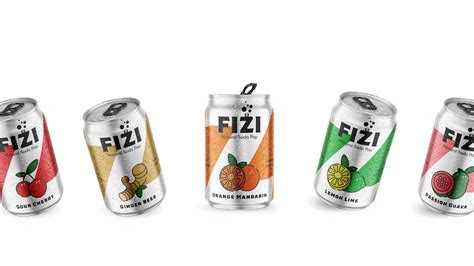 Trey Fox Design - FIZI Soda Brand and Packaging