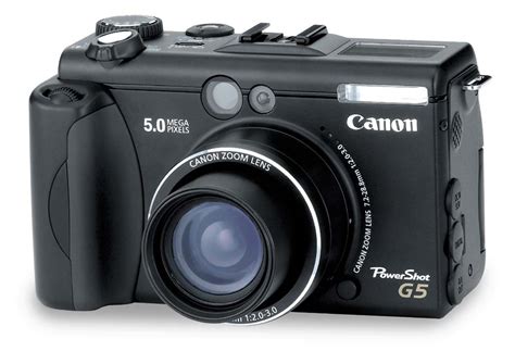 Canon PowerShot G5 5-megapixel digital camera at Crutchfield.com