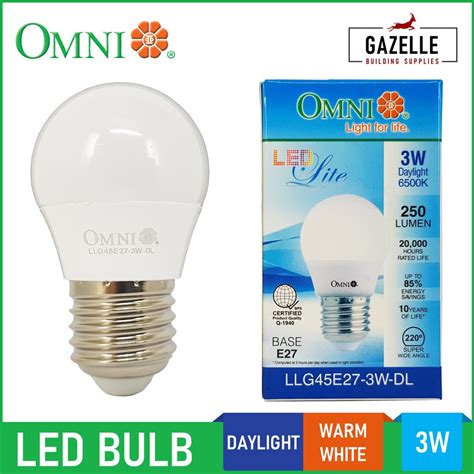 Omni LED Lite G45 Light Bulb - 3 Watts | Shopee Philippines