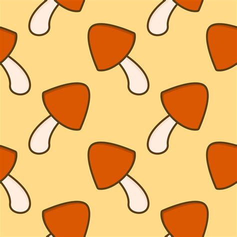 mushroom seamless pattern flat design vector illustration 17748022 ...