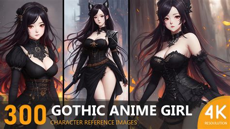 ArtStation - Gothic Anime Girl-4K|Character Reference Images | Artworks