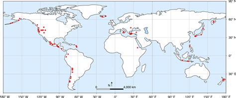 World Map Of Volcanoes