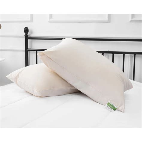 Millano Collection 100% Cotton Certified Organic Pillow (Set of 2 ...