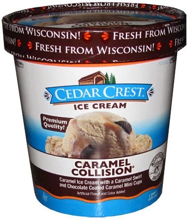 On Second Scoop: Ice Cream Reviews: Cedar Crest Caramel Collision Ice Cream