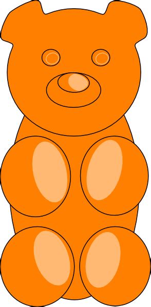 Gummy Bear Outline Clip Art at Clker.com - vector clip art online ...