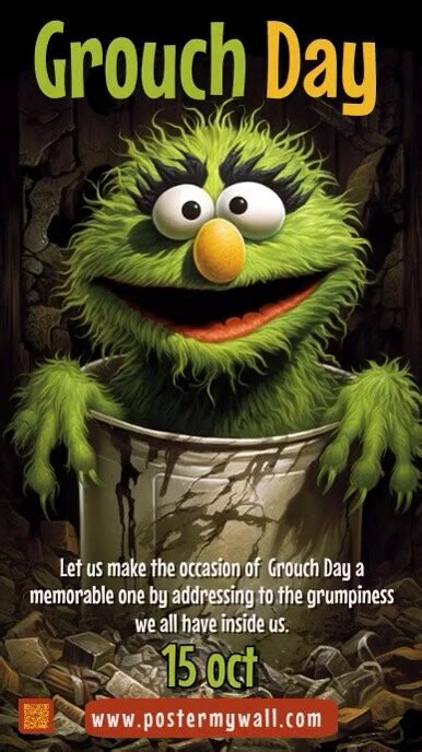 National Grouch Day Template | PosterMyWall