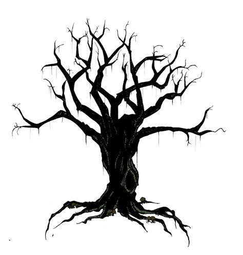 Spooky Tree Silhouette at GetDrawings | Free download