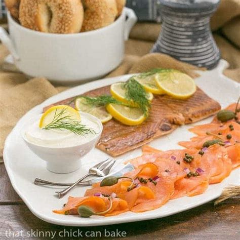 Smoked Salmon Platter- That Skinny Chick Can Bake