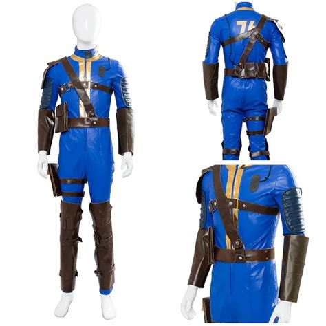 COSTUME Fallout 4 Fallout 76 Vault 76 Jumpsuit Cosplay Costume Suit ...