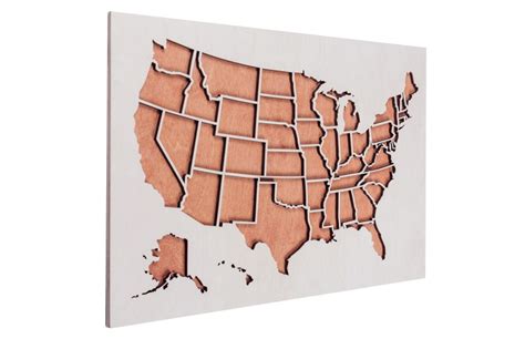 USA Map Wooden Wall Art Maps Usa Map Home Decor - Etsy