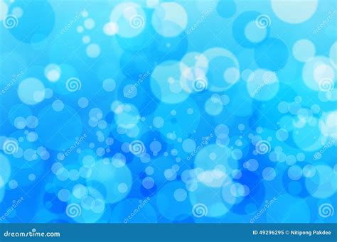 Blur Bokeh Blue Bubbles Water And Background Stock Image - Image of ...