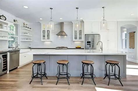 L Shaped Kitchen with Island (Design Ideas) - Designing Idea