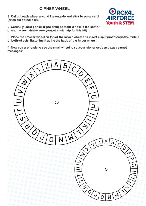 RAF STEM at Home Code Wheel Challenge - RAF STEM