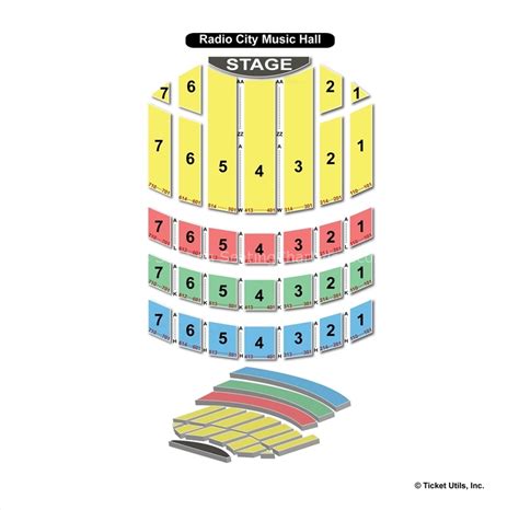 Radio City Music Hall, New York, NY - Seating Chart View