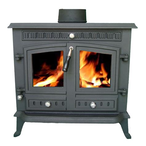 NEW Cast Iron Log Burner MultiFuel Wood Burning 13 kw Stove WoodBurner ...