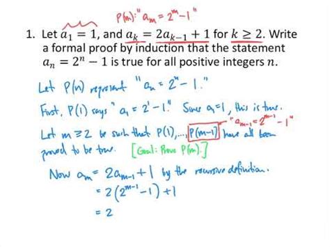 Mathematical Induction: Practice Problems - YouTube