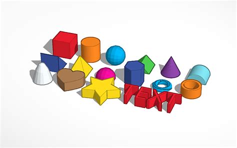 3D design Basic Shapes made of Only Boxes | Tinkercad