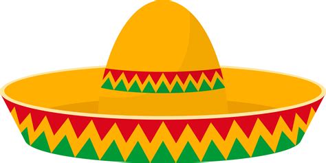 Mexican hat clipart design illustration 9354895 PNG