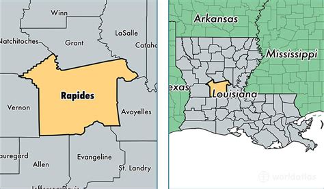 Rapides Parish, Louisiana / Map of Rapides Parish, LA / Where is ...